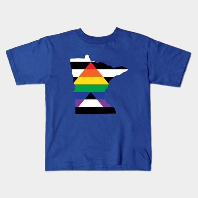 Minnesota Straight Ally Pride Kids T-Shirt by littleSamantics